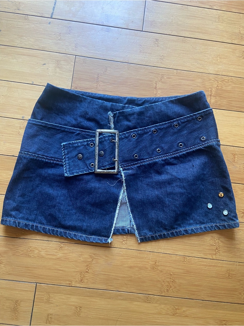 Diesel Indigo Denim Waistband with Red Logo Tag